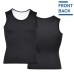 TENGOO Men Sauna Shaper Vest Thermo Sweat Shapewear Tummy Control Slimming Tank Top Gym Fitness Workout Zipper Corset Shirt for Fat Burning