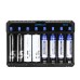 Astrolux® NC08 8 Slot Intelligent Charger For Ni-MH/Ni-Cd/Li-ion AA AAA 1.5V 14500 10440 Battery Type-C 2A Max Charging Speed Quick Charger For LED Flashlight Torch Home Tools RC Kids Toys