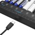 Astrolux® NC08 8 Slot Intelligent Charger For Ni-MH/Ni-Cd/Li-ion AA AAA 1.5V 14500 10440 Battery Type-C 2A Max Charging Speed Quick Charger For LED Flashlight Torch Home Tools RC Kids Toys