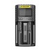 NITECORE UM2 LCD Display 5V/2A Lithium Battery Charger USB QC Smart Rapid Charger For AA AAA 18650 21700 26650