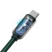 Baseus 100W LED Display USB-C to USB-C PD Power Delivery Cable E-mark Chip Fast Charging Data Transfer Cord Line for Samsung Galaxy S21 Note S20 Iltra Huawei Mate 40 OnePlus 9 Pro for iPad Pro 2020 MacBook Air 2020