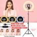 LED Ring Light Dimmable Selfie Lamp Tripod Stand Phone Holder USB Powered for Vlog YouTube Tiktok VK Makeup Video