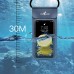 TRAVELSKY IPX8 Waterproof Phone Bag Touch Screen Underwater Swimming Diving Phone Pouch for iPhone Huawei Xiaomi below 6.5 inch Non-original