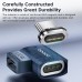 Toocki 100W USB-C To Type-C Magnetic Adapter 2 in 1 PD Fast Charging Type-C Connector Data Sync 90 Degree USB-C Magnet Converter