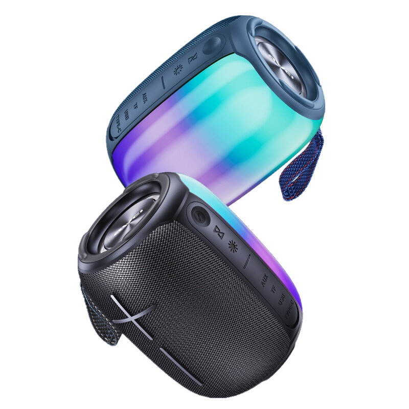 AWEI Y525 bluetooth Speaker Wireless LED Colorful Light 1800mAh IPX6 Waterproof TWS TF Card U Disk AUX Outdoor Portable Speaker