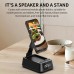 Cyboris S207 Wireless bluetooth Speaker Alarm Clock Stand LED Display Folding Bracket TF Card Multi-function for Kitchen Phone Holder Speaker