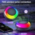 EBS-310 Mini bluetooth 5.3 Speaker Portable Speaker Bass RGB Light TWS Hands-free Call IPX5 Waterproof Outdoors Handheld Speaker with Lanyard