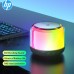 HP S02 bluetooth Speaker Desktop Speaker Stereo Bass RGB Light TWS Hands-free Call Wireless Speaker