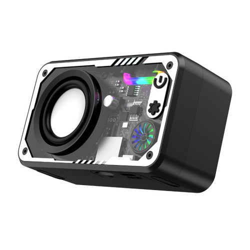 V1 Mini Mecha Speaker bluetooth Portable Speaker RGB Light 1800mAh Battery Support TF Card Desktop Wireless Speakers