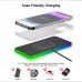 15W 10W 7.5W 5W Wireless Charger RGB Fast Wireless Charging Pad with 1M Cable for Qi-enabled Smart Phones for iPhone 15Pro Max/15 Pro/15 Plus/15 14 13 for Huawei Mate60 Pro for Xiaomi 13pro for Airpods