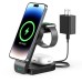 B-23 15W 10W 7.5W 5W Wireless Charger Fast Wireless Charging Stand for Qi-enabled Smart Phones for iPhone 15 15Plus 15 Pro 15Pro Max for Huawei Mate60 Pro for Samsung Galaxy S23 for Xiaomi13pro for Airpods for Apple Watch