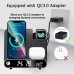 Bakeey 15W 3 in 1 Wireless Charger with Alarm Clock Fast Wireless Charging Stand for Qi-enabled Smart Phones for iPhone 15 14 13 12 for Huawei Mate60 Pro for Samsung Galaxy Z Flip4 for Airpods for iwatch