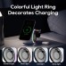 KUULAA KL-CD70 15W RGB Wireless Capsule Charger Fast Wireless Charging Stand for Smart Phones for iPhone 15 14 13 for Huawei Pura 70 for Samsung Galaxy S24 for Apple Watch for Airpods