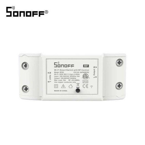 SONOFF RFR2 Upgrated RF 433Mhz+WiFi Wireless Smart Switch for eWelink APP Automation Modules Work with Alexa Google Home