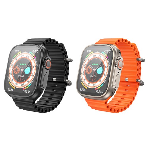 BOROFONE BD3 Ultra 1.96 inch HD Screen bluetooth Call Heart Rate Sleep Monitor IP67 Waterproof Multi-sport Modes Smart Watch