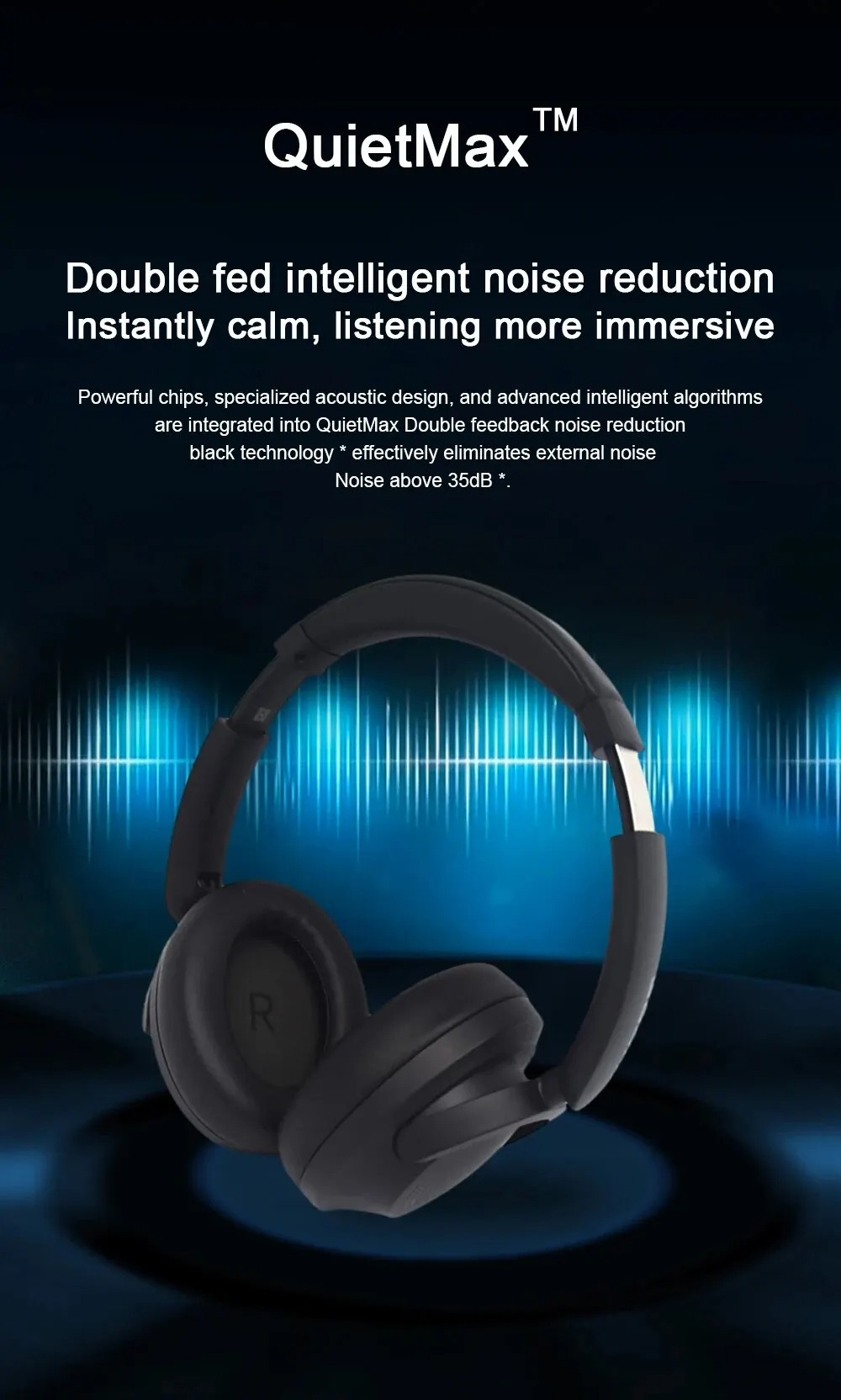 1MOREHQ30SonoFlowSEWirelessGamingHeadsetANCbluetoothHeadphoneQuietMaxNoiseCancelliing40mmDLCDynamicD-2008428-5