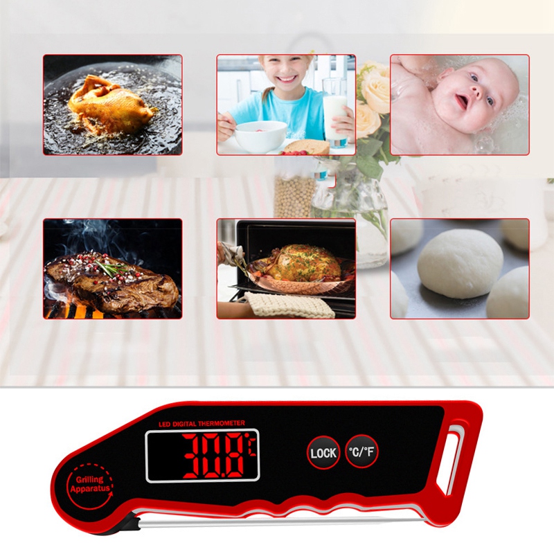 BakeeyLEDMeatThermometerDigitalThermometerFastReadingin3SecondswithBacklightandCalibrationForKitchen-1769168-4