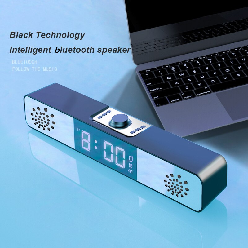 BakeeyQ19SubwooferAlarmClockSuperBassSpeakersHIFIUSBWirelessbluetoothComputerDesktopSpeakerAudio-1882005-4