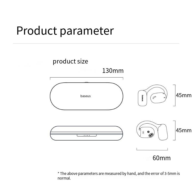 BaseusAirGoAG20OWSEarbudsbluetooth53Earphone162mmLargeDrivers1000mAhBatteryLowDelayDualMicCallNoiseC-2005336-16