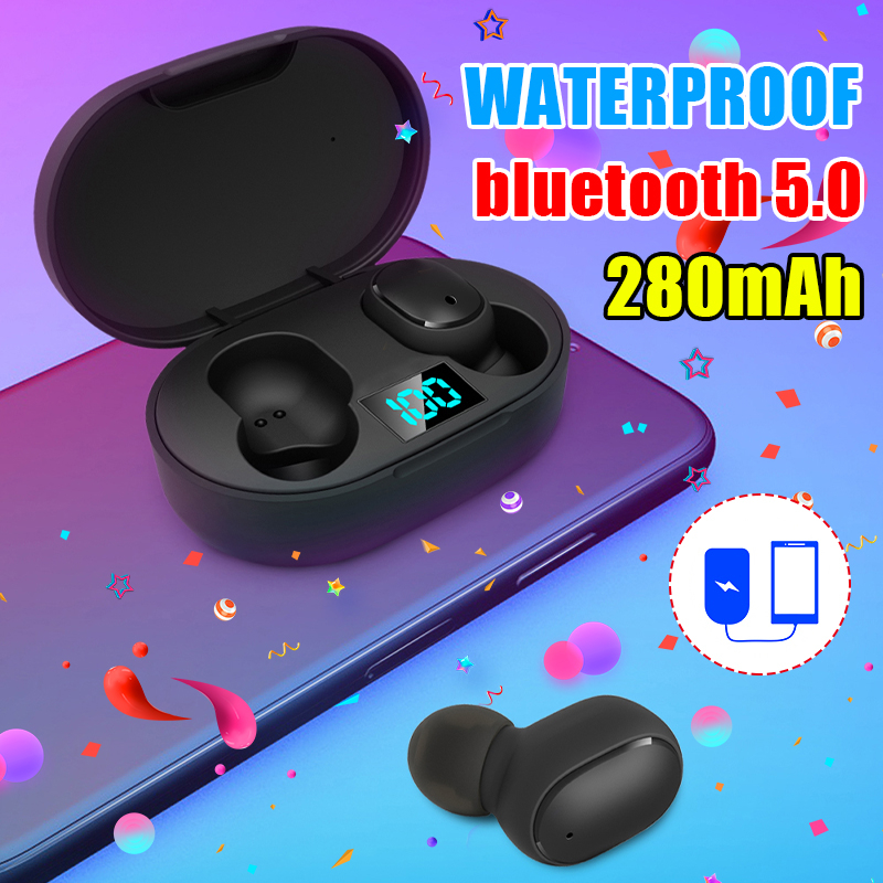 E6SMinibluetooth50In-earEarphoneHi-FiStereoWirelessWaterproofHeadphoneswithLargeCapacityChargingCase-1620051-1