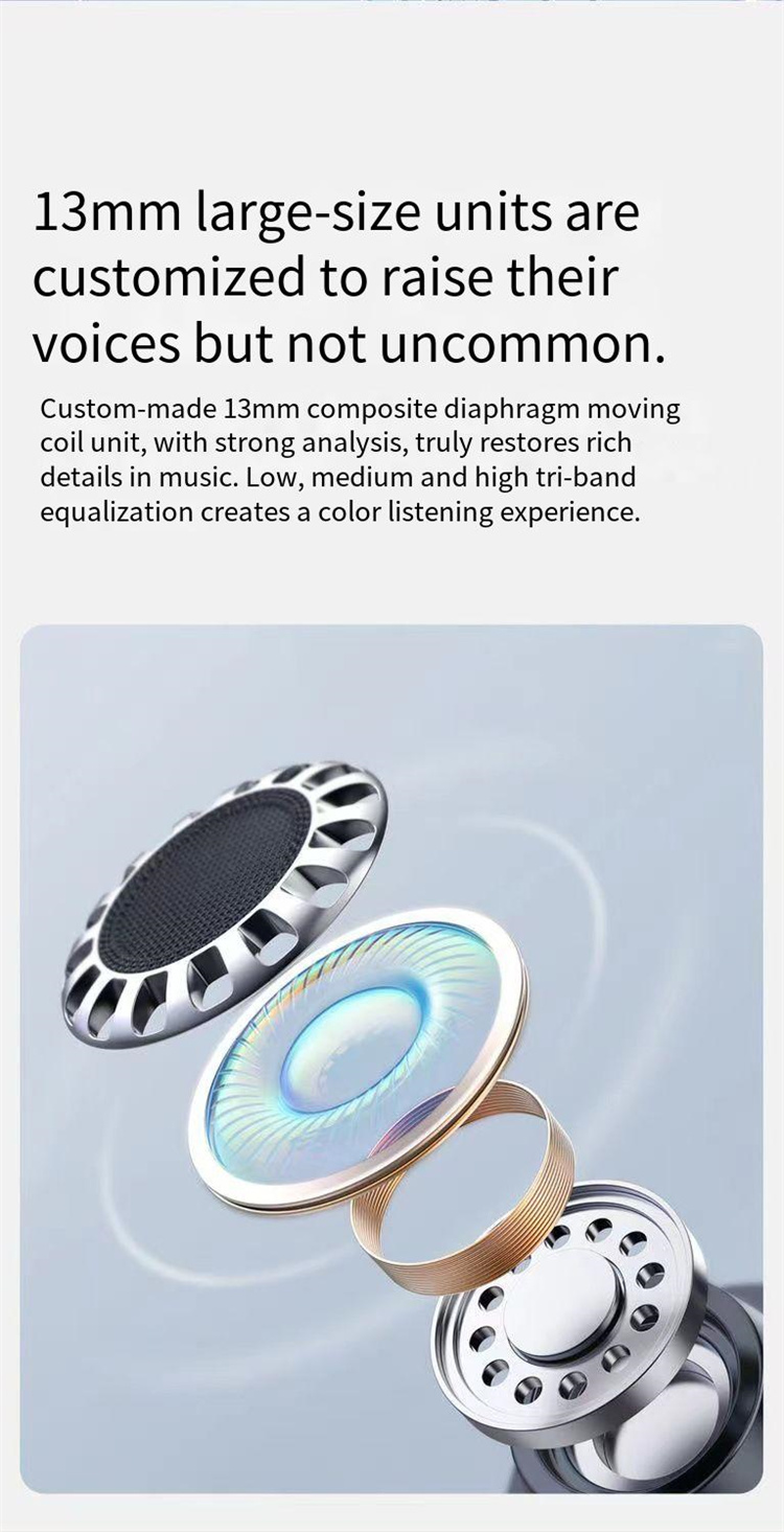 EDIFIERAtombudsTWSbluetooth53Earphone13mmDriversHiFiStereoLowGamingLatencyAICallNoiseCancellingSemi-2005708-3