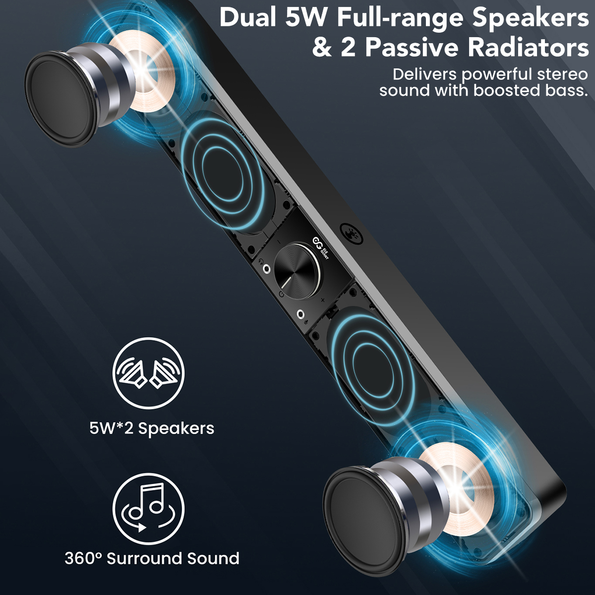 ELEGIANTSR200P10WWiredComputerSpeakersSoundbarwith3LightModeEnhancedStereoUSBPowered-1886328-5