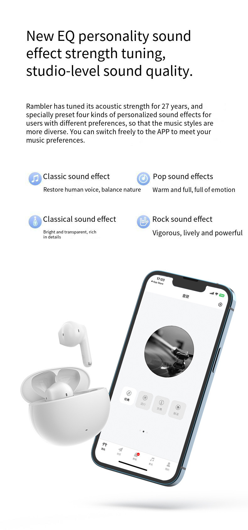 EdifierX2PLUSTWSbluetooth53Earphone13mmStereoBassAICallNoiseCancellingLowGamingLatencySemi-in-earSpo-2003965-6