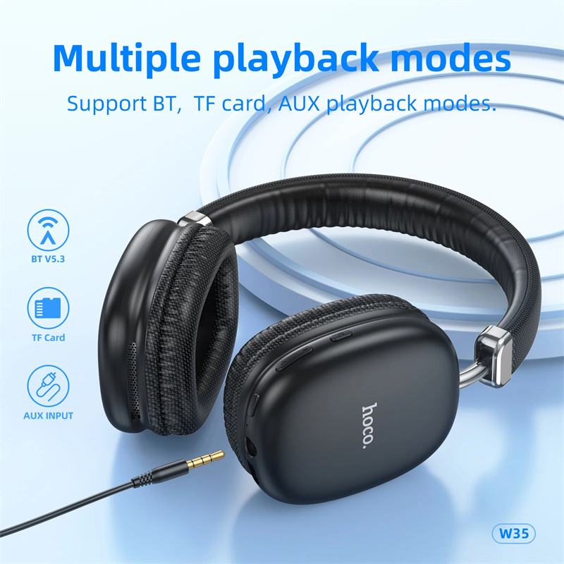 HOCOW35MaxWirelessHeadsetbluetooth53Headphone40mmDriversHands-freeSupportTFAUXSportsOver-earHeadphon-2005331-5