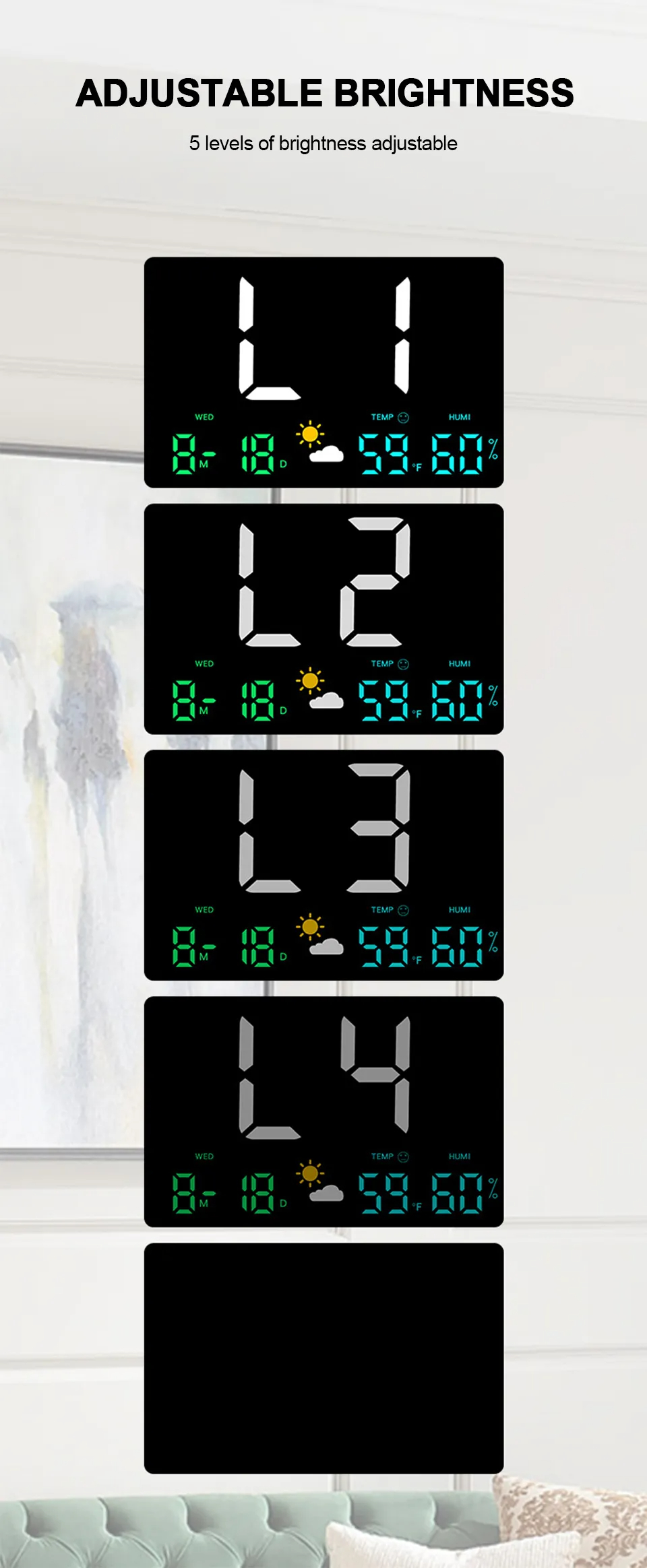 High-DefinitionLarge-ScreenRectangleWallClockTemperatureandHumidityDisplayWeatherClockMulti-Function-1999670-6