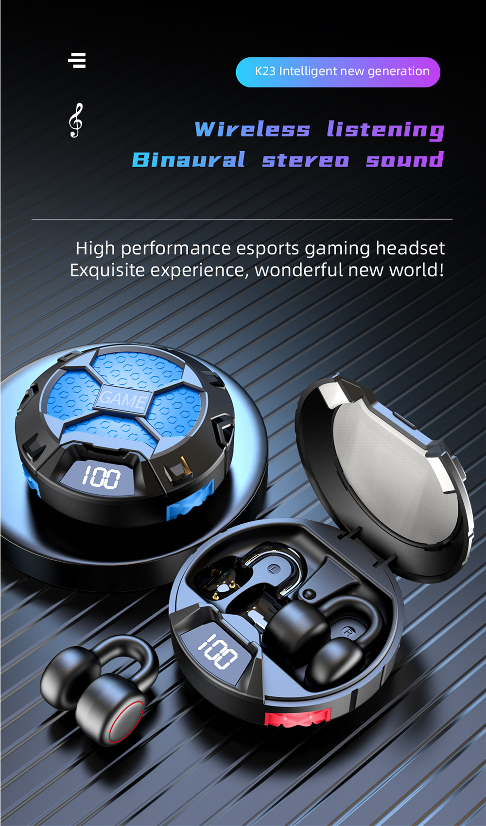 K23TWSbluetooth50EarphoneHiFi8DSoundDeepBassNoiseCancellingLEDDigitalDisplayAmbientLightingTouchCont-1983345-1