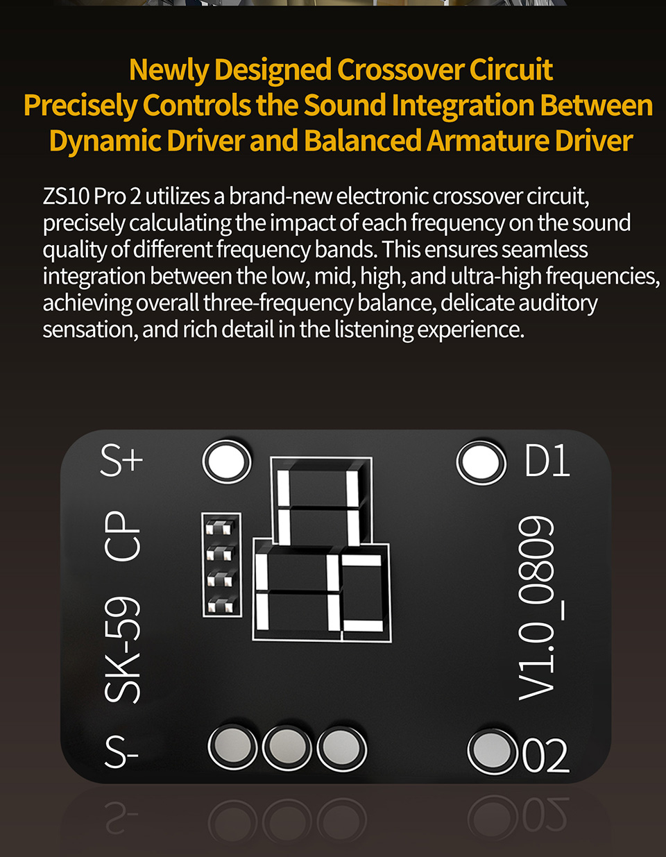 KZZS10PRO2Earbuds35mmWiredEarphone10mmInternalMagneticDynamicDriverDual31736BalancedArmatureDriversH-2012706-7