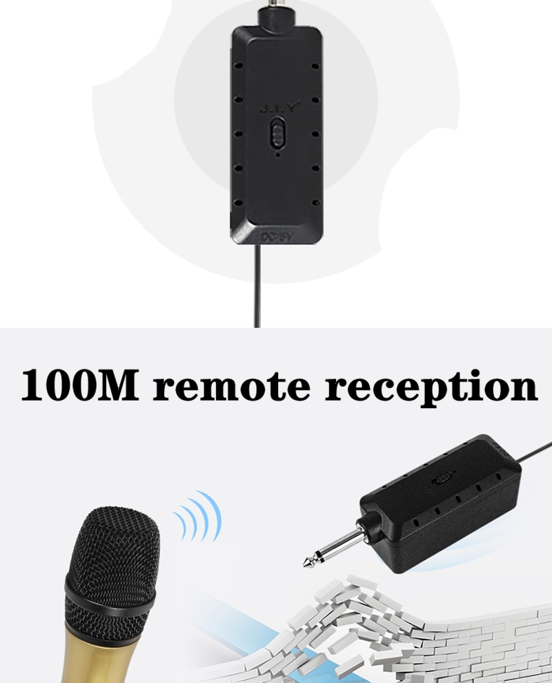 LEORYE82WirelessMicrophoneVHFProfessionalMicTransmitterReceiverDJForSquareSpeakerMixerLiveSoundCardK-1872473-7