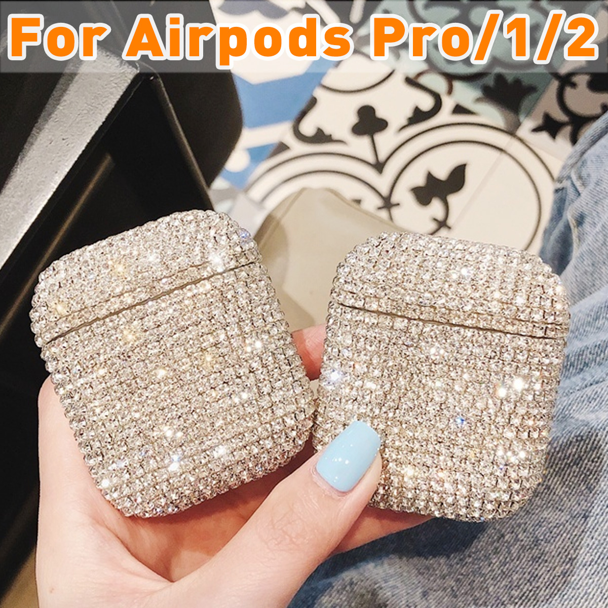 Luxury3DDiamondGlitterBlingbluetoothWirelessEarphoneProtectiveCaseCoverforAirPods12forAirpodsPro3-1648017-1