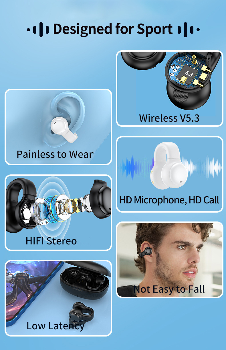 M30TWSOpennessEarphonebluetoothV53DymanicHiFiStereo350mAhBatteryIPX5WaterproofAACCodecHDCallsType-CS-1983892-2