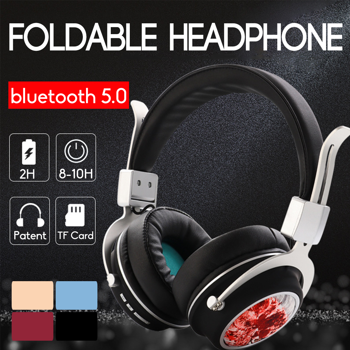 MH5Wirelessbluetooth50HeadphoneFoldablePattern3DStereoTFCardAUXHeadphonewithMic-1477112-1