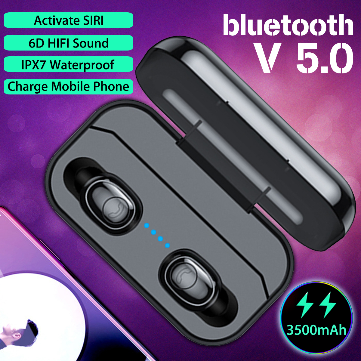 Minibluetooth50EarbudsLightDisplayTWSWirelessStereoEarphoneAutoPairingHiFiWaterproofWithPowerBank-1545861-1