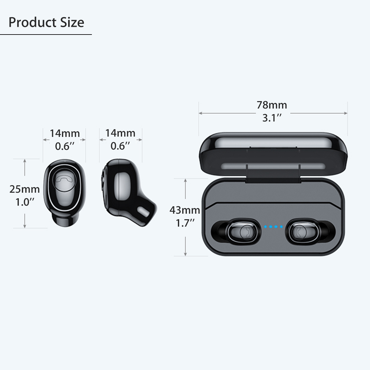 Minibluetooth50EarbudsLightDisplayTWSWirelessStereoEarphoneAutoPairingHiFiWaterproofWithPowerBank-1545861-11