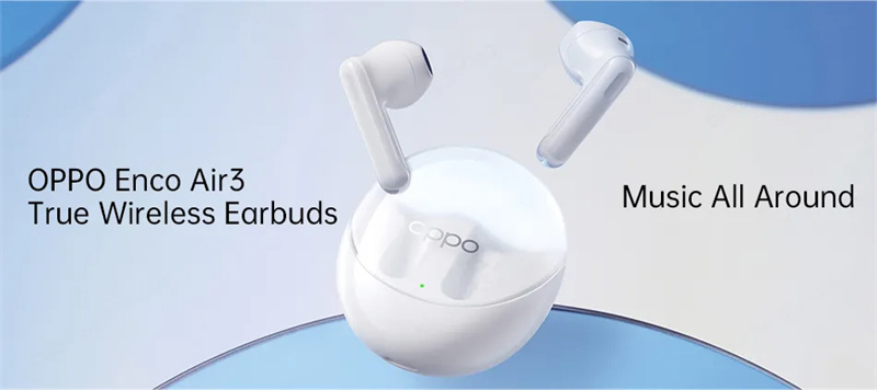 OPPOEncoAir3TWSbluetooth53Earphone134mmLargeDriversHiFi5DSPStereoBassAACLowGamingLatencySemi-in-earS-2005674-1