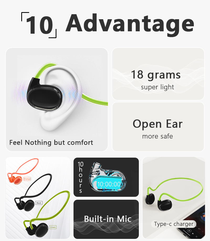 QS3OpenEarbluetooth53EarphoneHiFiStereoAACLowGamingLatencyLightSportsEarhooksHeadphoneswithMic-2005705-3