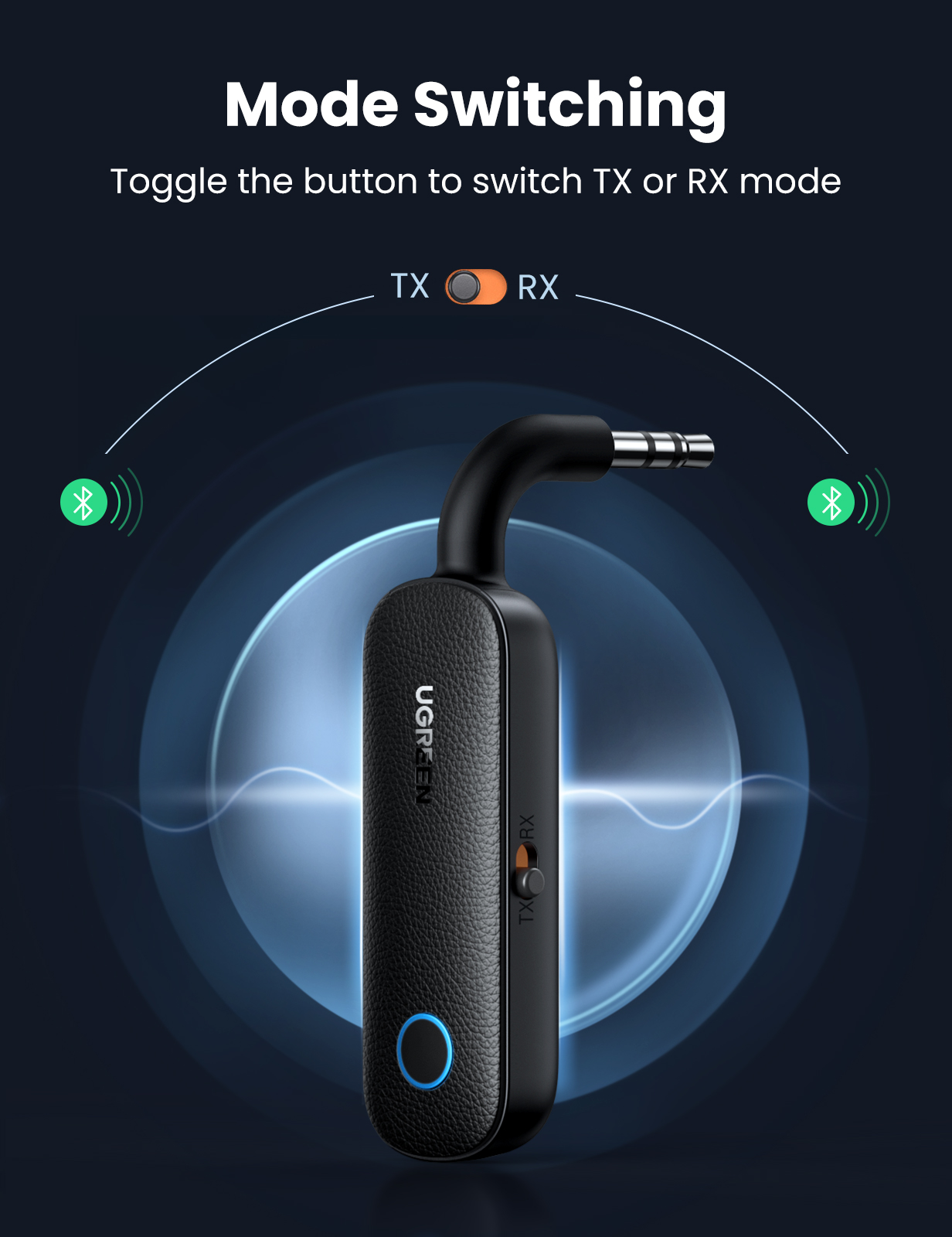 Ugreen2-in-1bluetoothAdapterTransmitterReceiverLongBatteryLife35mmAudioWirelessAdapterforEarphonesTV-1986968-3