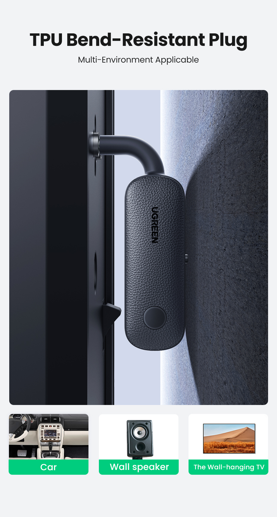Ugreen2-in-1bluetoothAdapterTransmitterReceiverLongBatteryLife35mmAudioWirelessAdapterforEarphonesTV-1986968-9