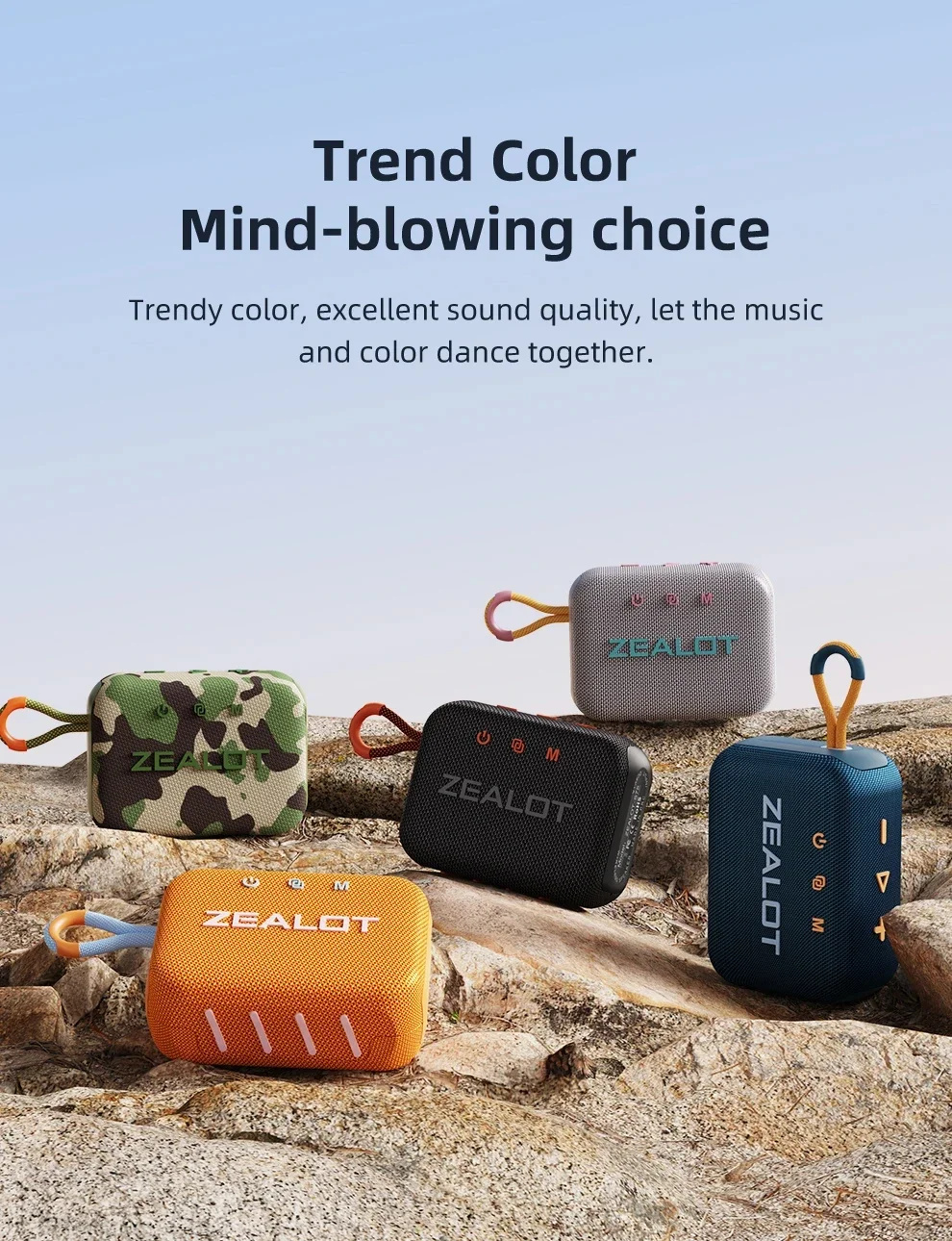 ZealotS7510WbluetoothSpeakerPortableSpeaker57mmLoudDriverHiFiStereo3000mAhBatterySupportTFCardTWSIPX-2008305-11