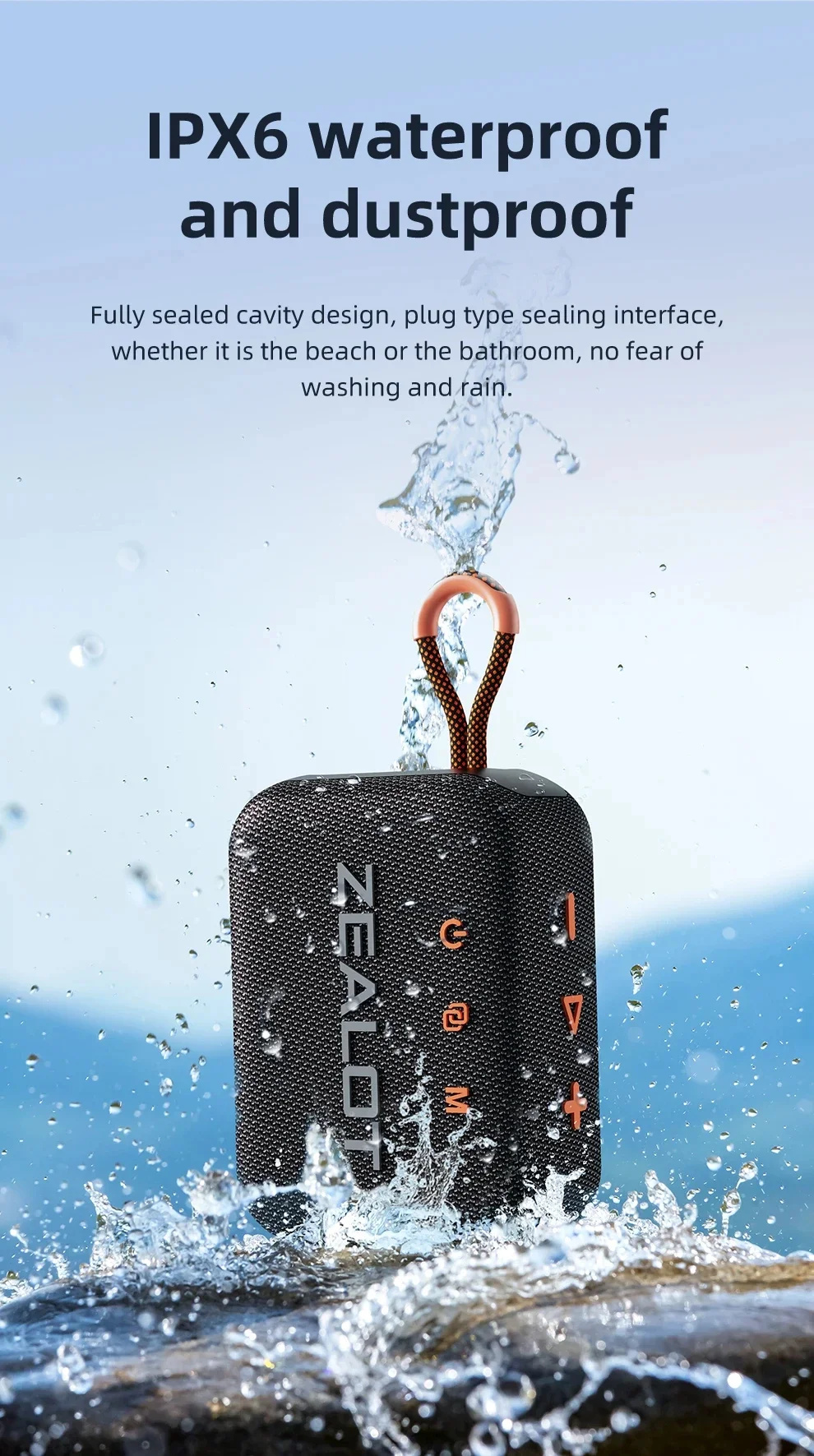 ZealotS7510WbluetoothSpeakerPortableSpeaker57mmLoudDriverHiFiStereo3000mAhBatterySupportTFCardTWSIPX-2008305-8