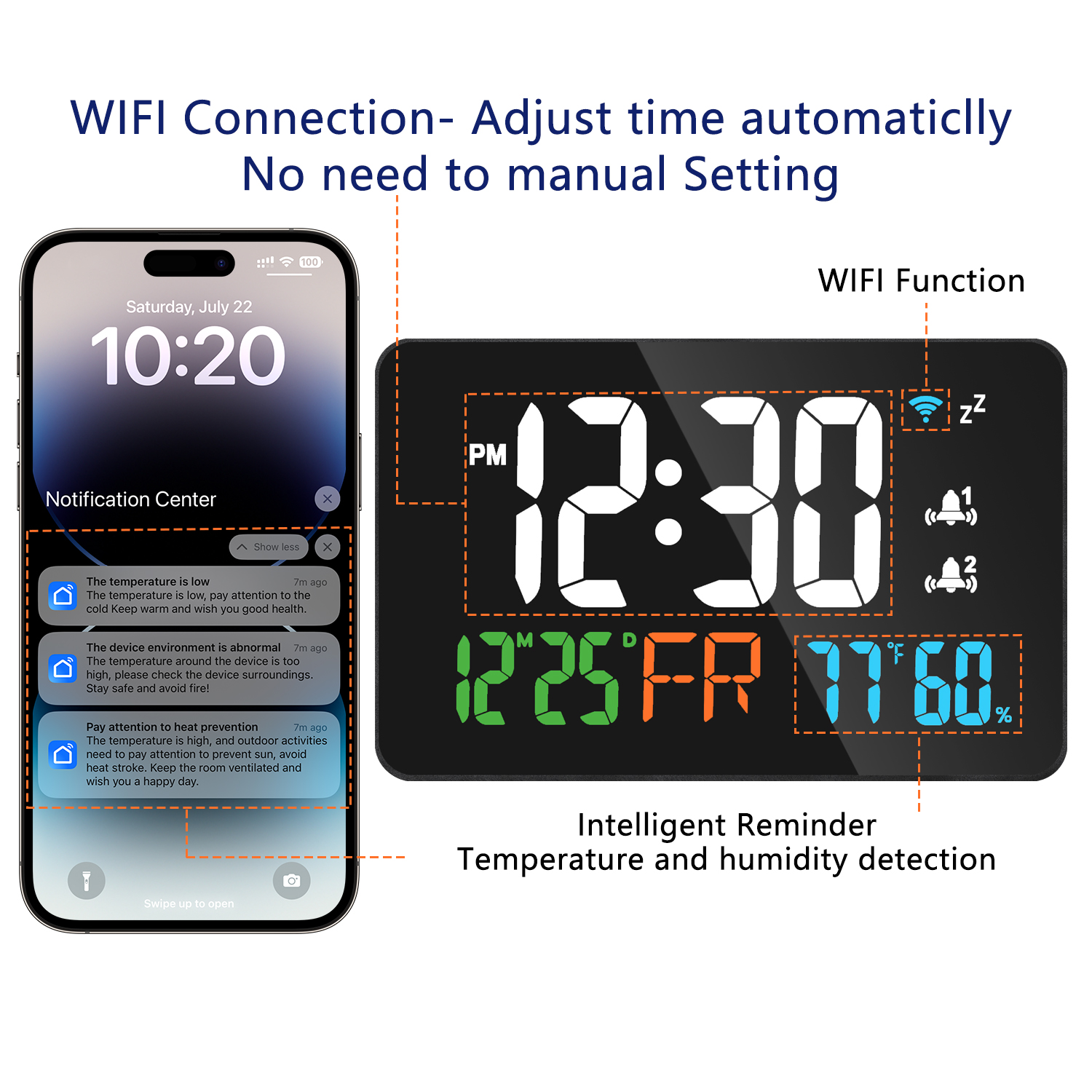 AGSIVOLEDWifiDigitalAlarmClockWithCalendarIntelligentUpdatewithRemoteControlIndoorTemperatureDisplay-1998581-7