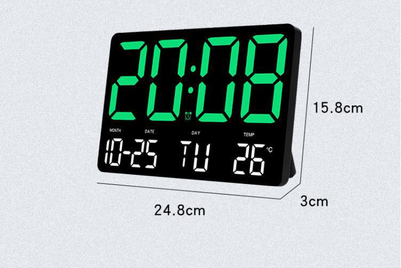 AGSIVOLargeDigitalWallClockAlarmClockLargeLEDDisplaywithRemoteControlAdjustableBrightnessIndoorTempe-1998394-12