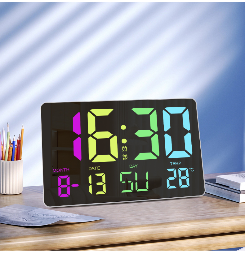 AGSIVOLargeRGBRainbowDigitalWallClockAlarmClockLargeLEDDisplaywithSnoozeRemoteControlAutomaticBright-1998696-15