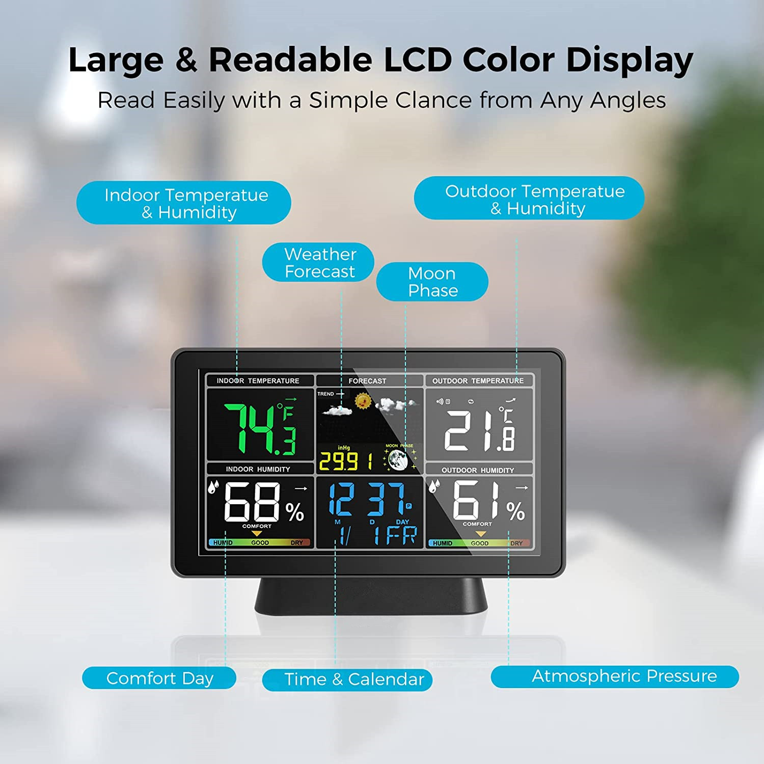 AGSIVOWeatherStationAlarmClockWirelessIndoorOutdoorThermometerwithAtomicClockForecastStationAirPress-2001318-3