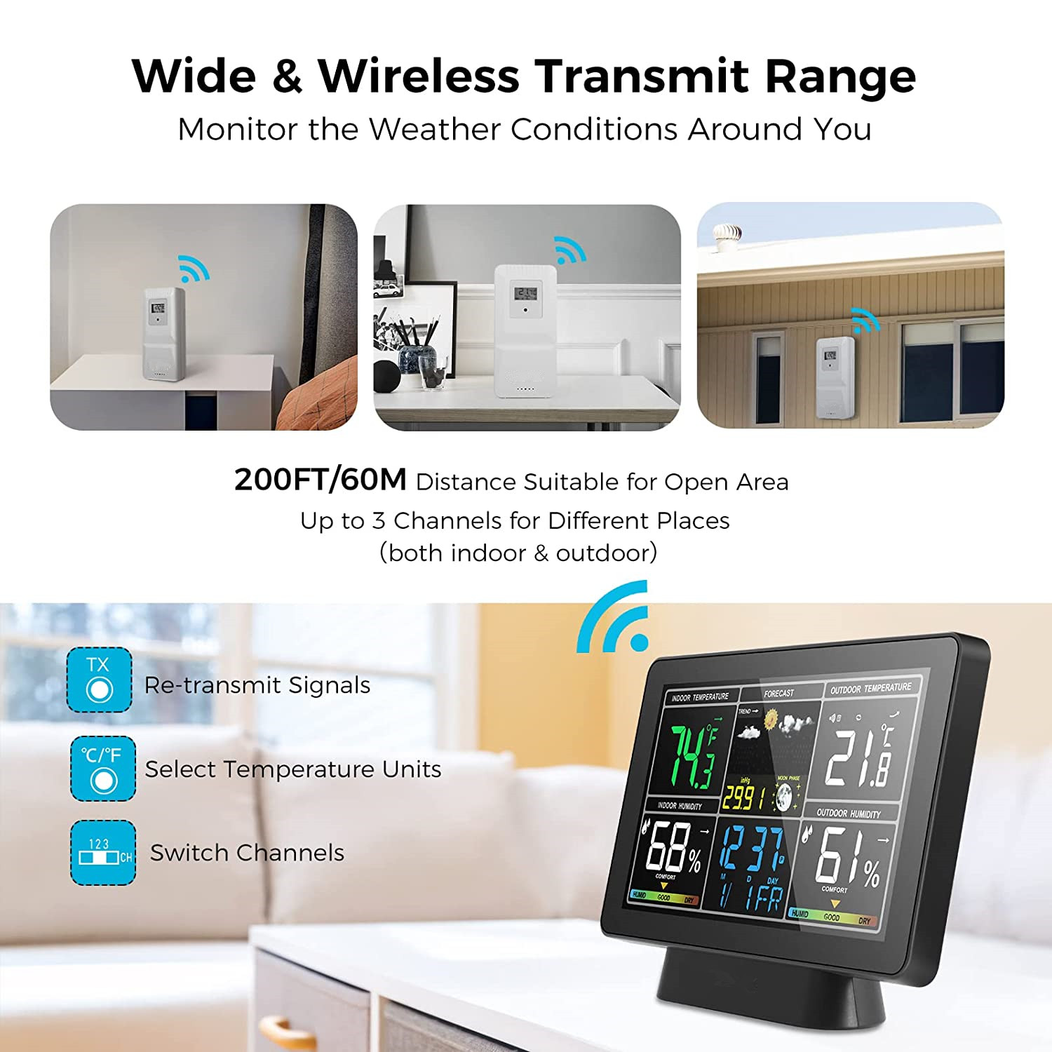 AGSIVOWeatherStationAlarmClockWirelessIndoorOutdoorThermometerwithAtomicClockForecastStationAirPress-2001318-4