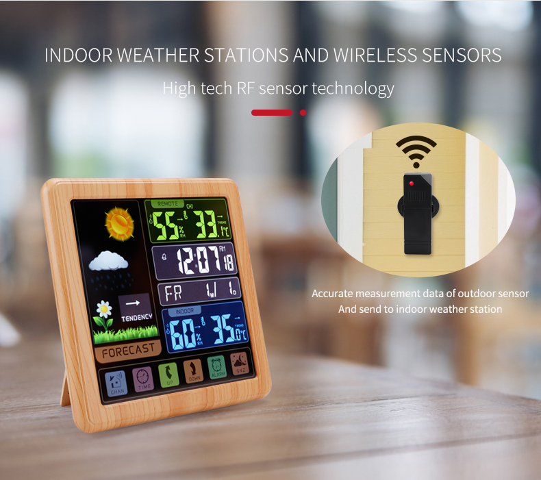 AGSIVOWirelessTouchScreenDigitalWeatherStationAlarmClockIndoorOutdoorThermometerHumidityDisplayWithA-1998548-12