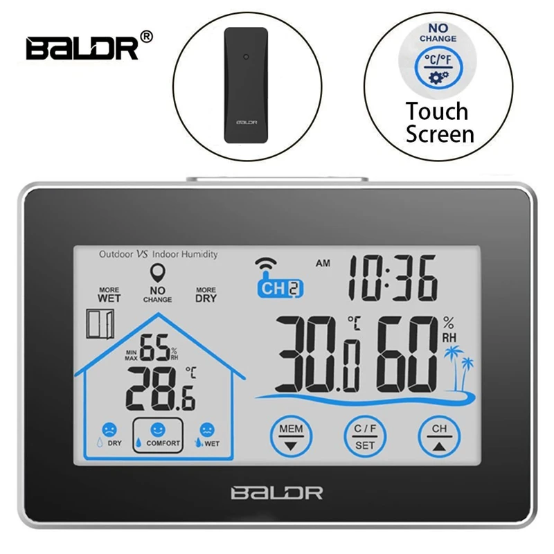 BALDRWirelessWeatherStationAlarmClockTouchScreenInOutdoorThermometerHygrometerForecastCalendarComfor-2007275-1